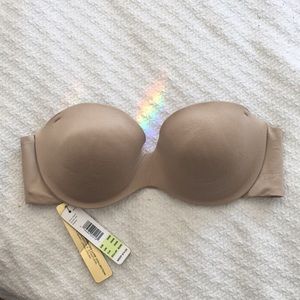 donna karan 36B nude strapless bra